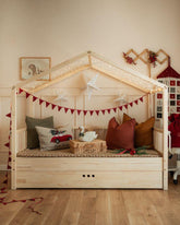 Bellamy Dream Nest House Bed 80x160 with Railings – Pine Wood - Mari Kali Stores Cyprus